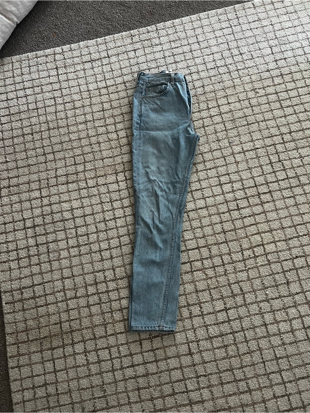 Reformation Light Blue Straight Leg Jeans